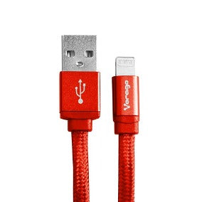 Cable Lightning USB/iPhone CAB118 Rojo Vorago