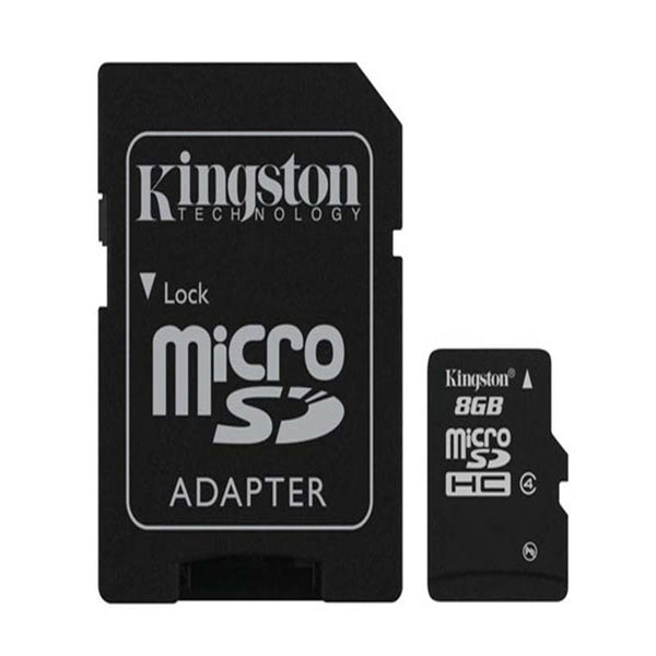 Memoria MicroSDHC con Adaptador 8 Gb Kingston