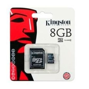 Memoria MicroSDHC con Adaptador 8 Gb Kingston
