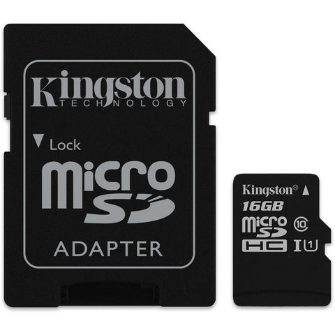 Memoria MicroSDHC con Adaptador 16 Gb Kingston