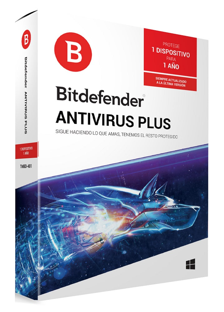 Bitdefender Antivirus 1 Año - 1 Usuario Plus