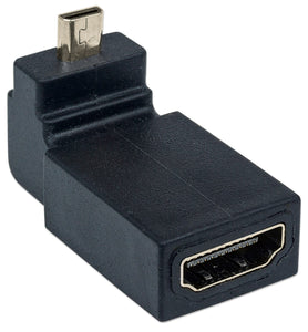 Adaptador HDMI Hembra a Micro Macho Angulo 90 Grados 353441 Manhattan